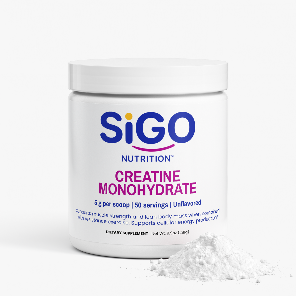 Creatine Monohydrate — 5 g, Unflavored | 50 Servings