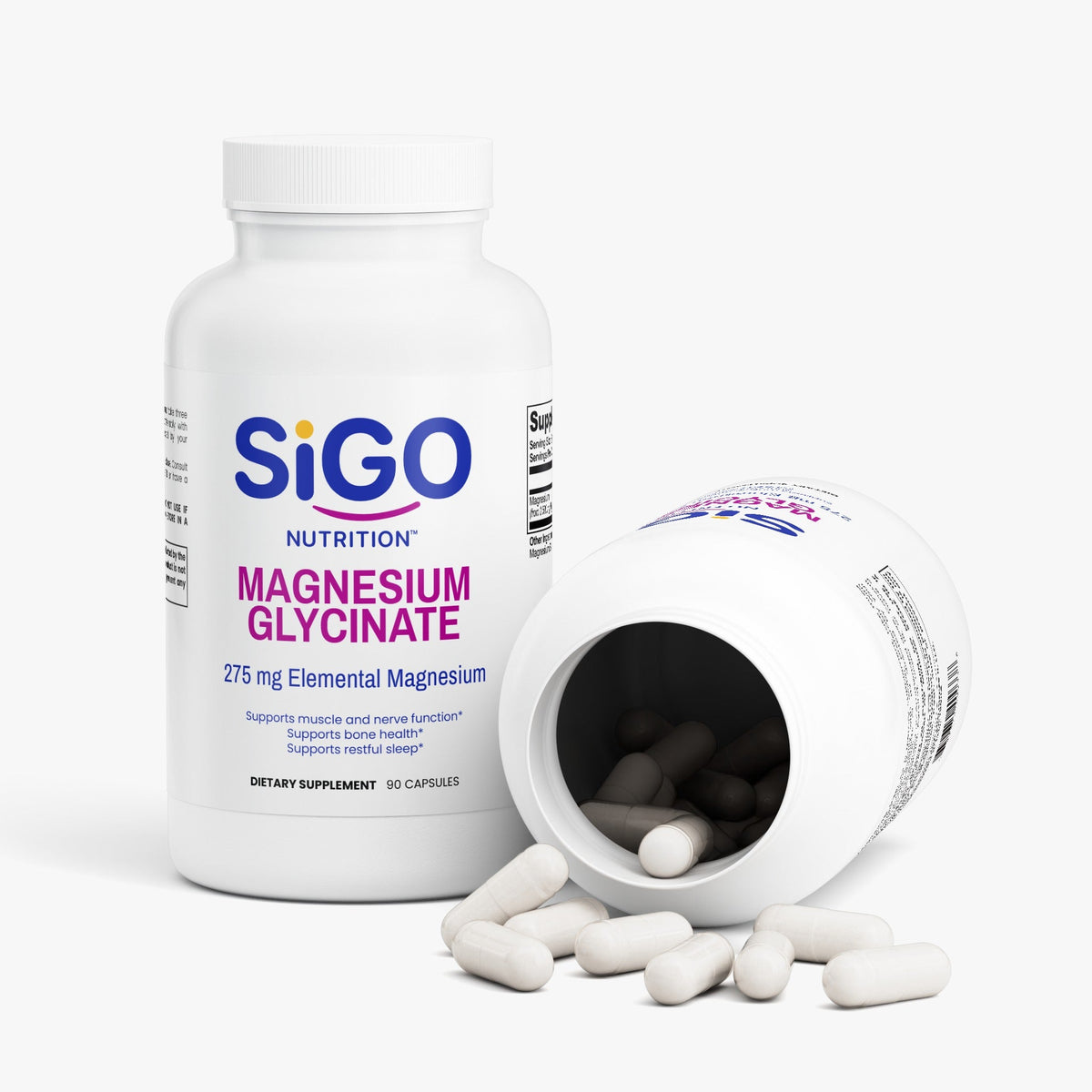 Magnesium Glycinate — 275 mg Elemental | 90 Capsules