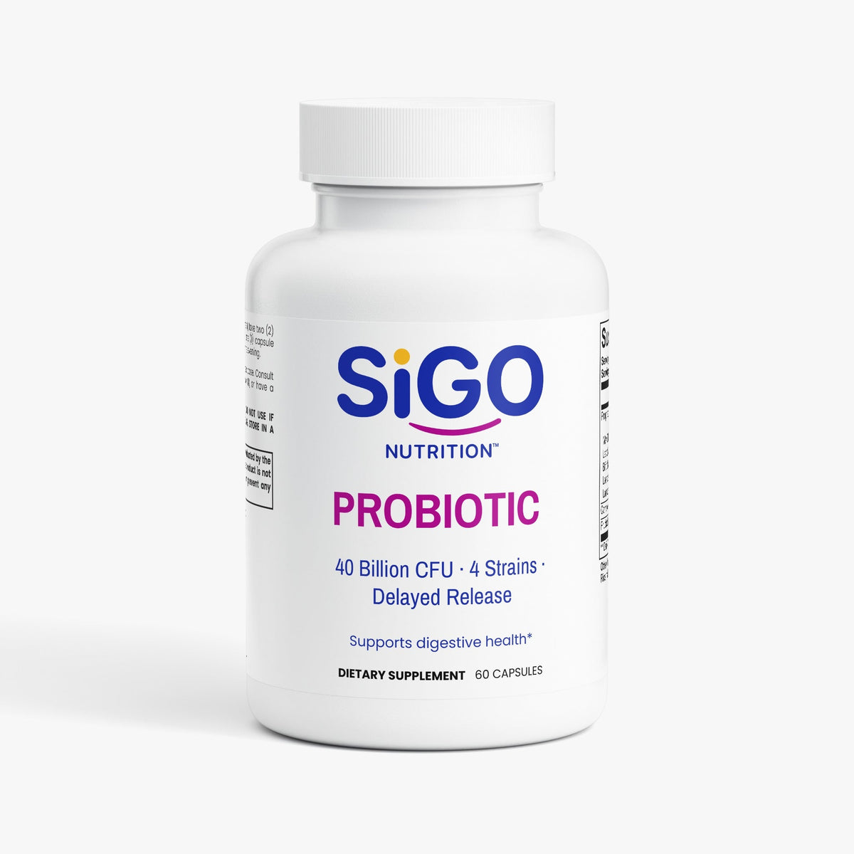 Probiotic 40 Billion CFU — 4 Strains, Delayed Release | 60 Capsules