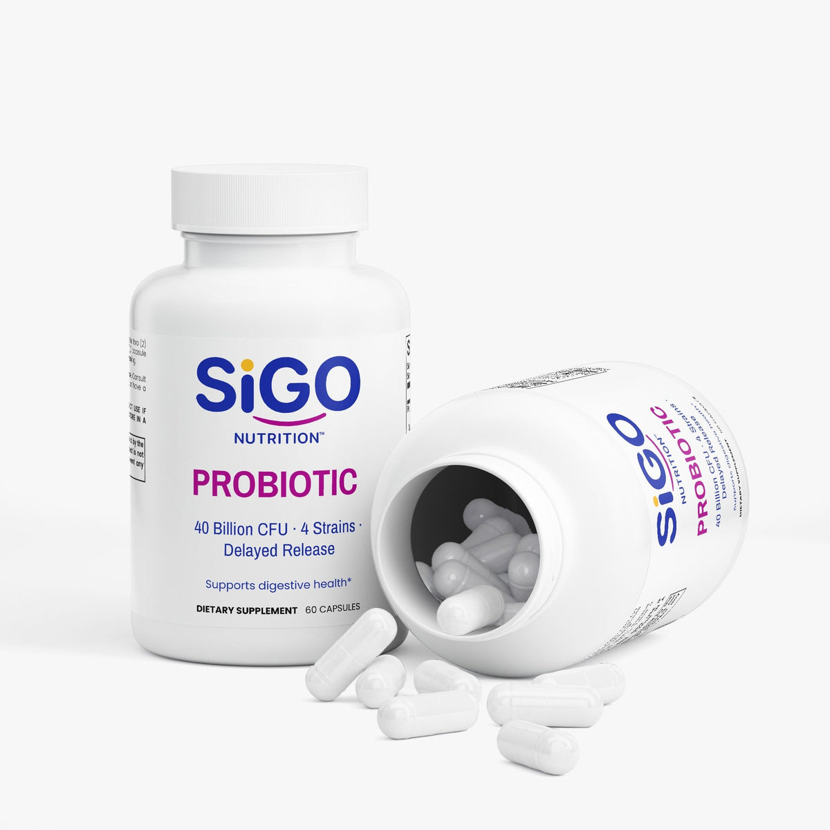 Probiotic 40 Billion CFU — 4 Strains, Delayed Release | 60 Capsules