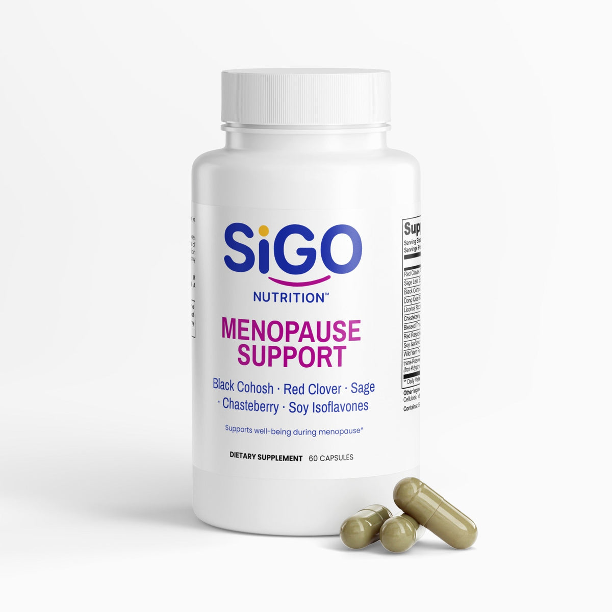 Menopause Support — Black Cohosh, Red Clover & Sage | 60 Capsules