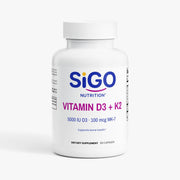 Vitamin D3 + K2 (MK-7) with Calcium — 5,000 IU | 60 Capsules