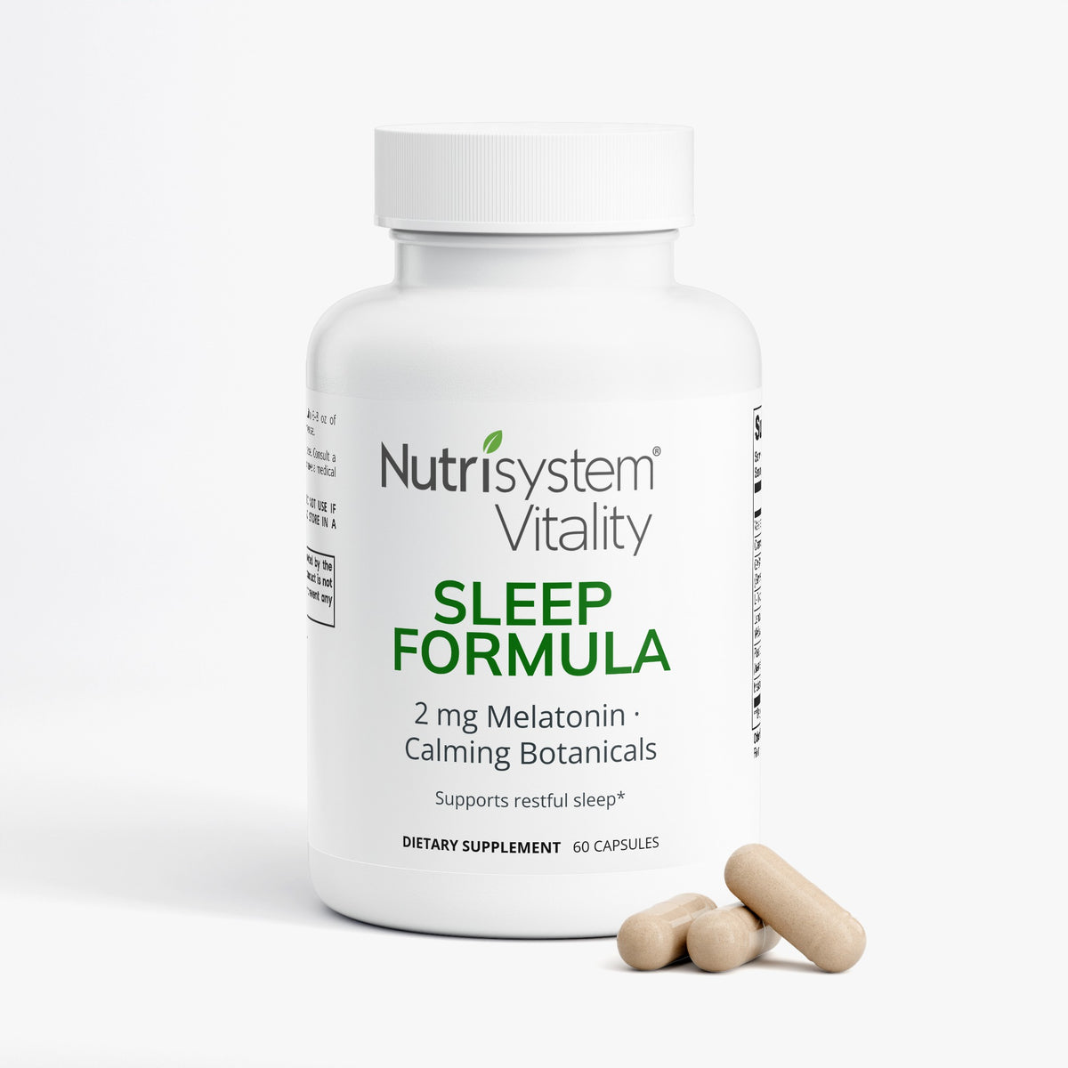 Sleep Formula — 2 mg Melatonin, Valerian & Chamomile | 60 Capsules