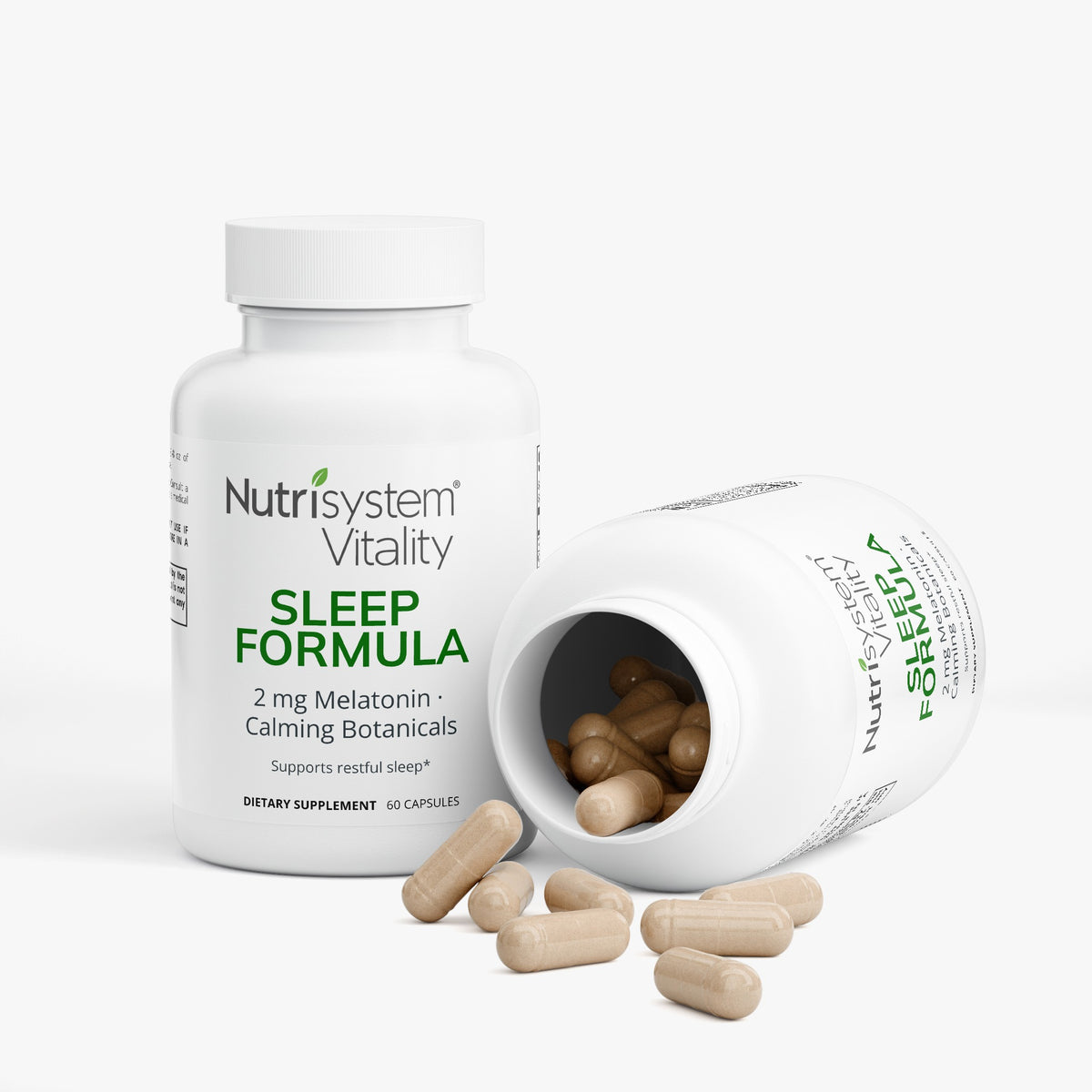 Sleep Formula — 2 mg Melatonin, Valerian & Chamomile | 60 Capsules