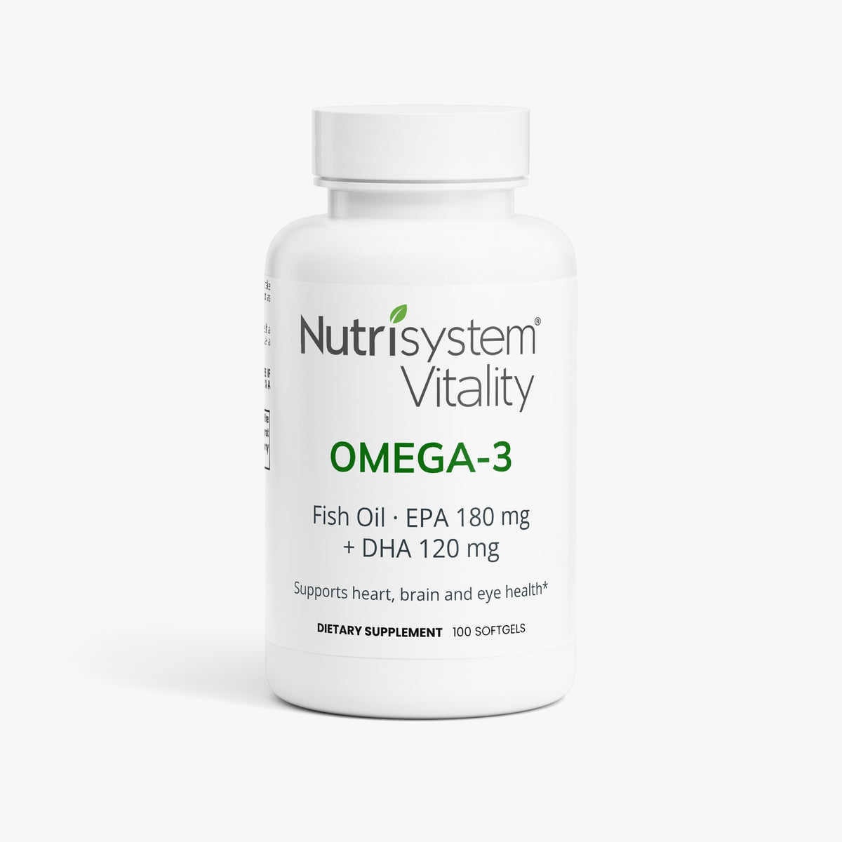 Omega-3 Fish Oil — 180 mg EPA + 120 mg DHA | 100 Softgels