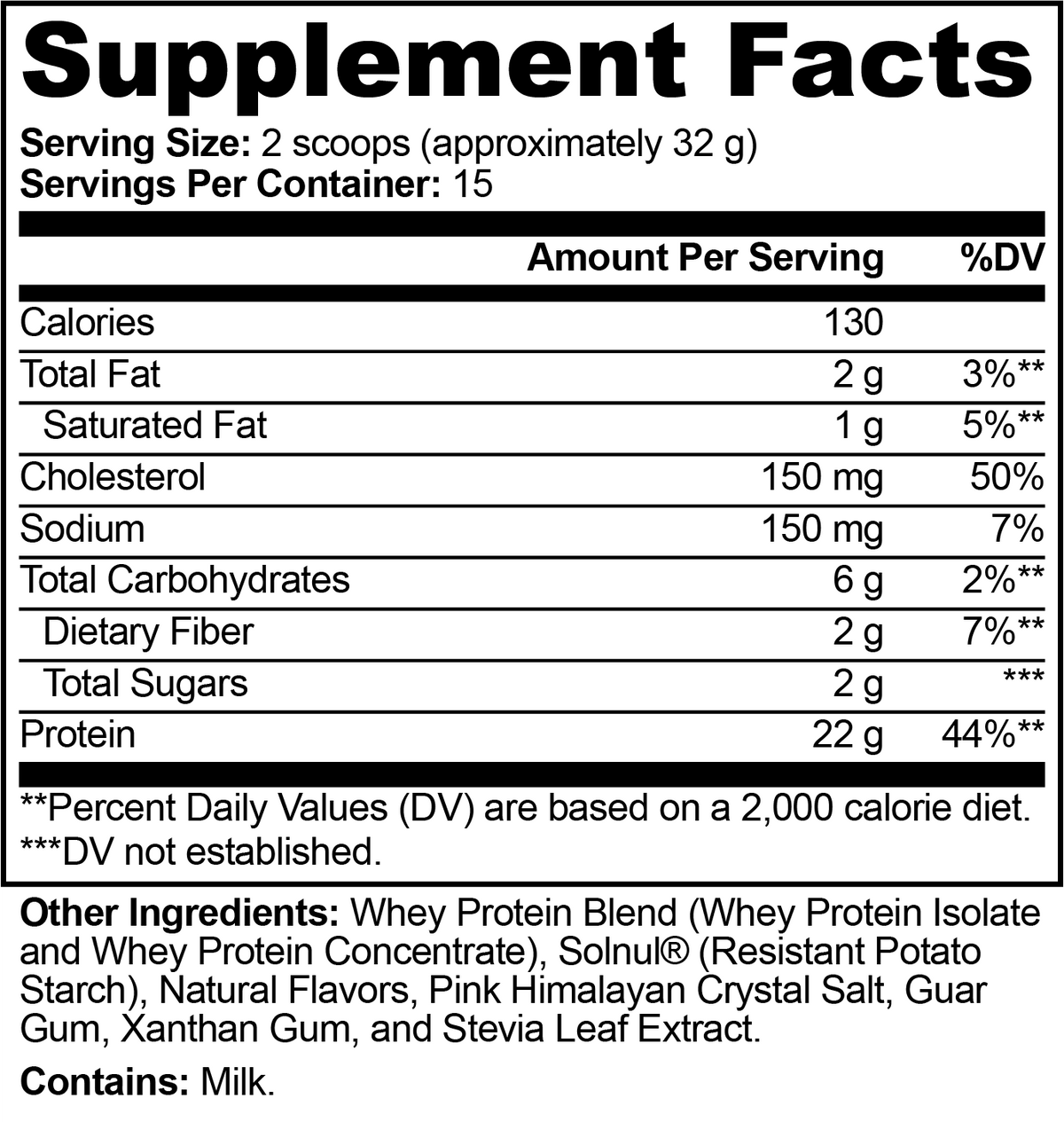 Performance Whey Protein — 22 g, Vanilla | 15 Servings