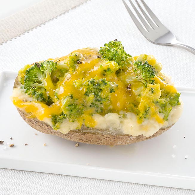 Broccoli & Cheese Stuffed Potato