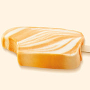 Wellina Orange Cream Bar, orange sherbet swirled with vanilla cream on a stick